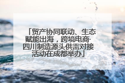 贸产协同联动、生态赋能出海，跨境电商·四川制造源头供需对接活动在成都举办